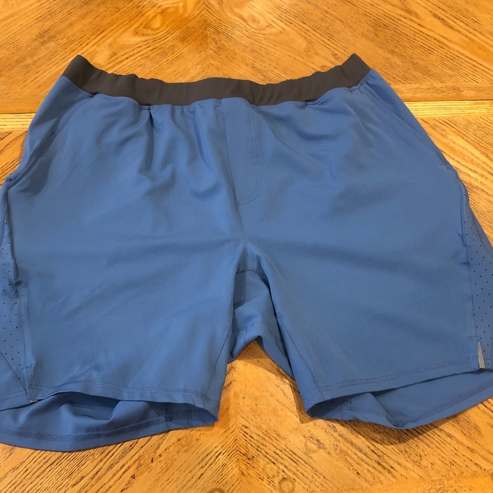 tasc Performance Velocity 8" Shorts XL Marine Blue Unlined TM760 Mens Athletic